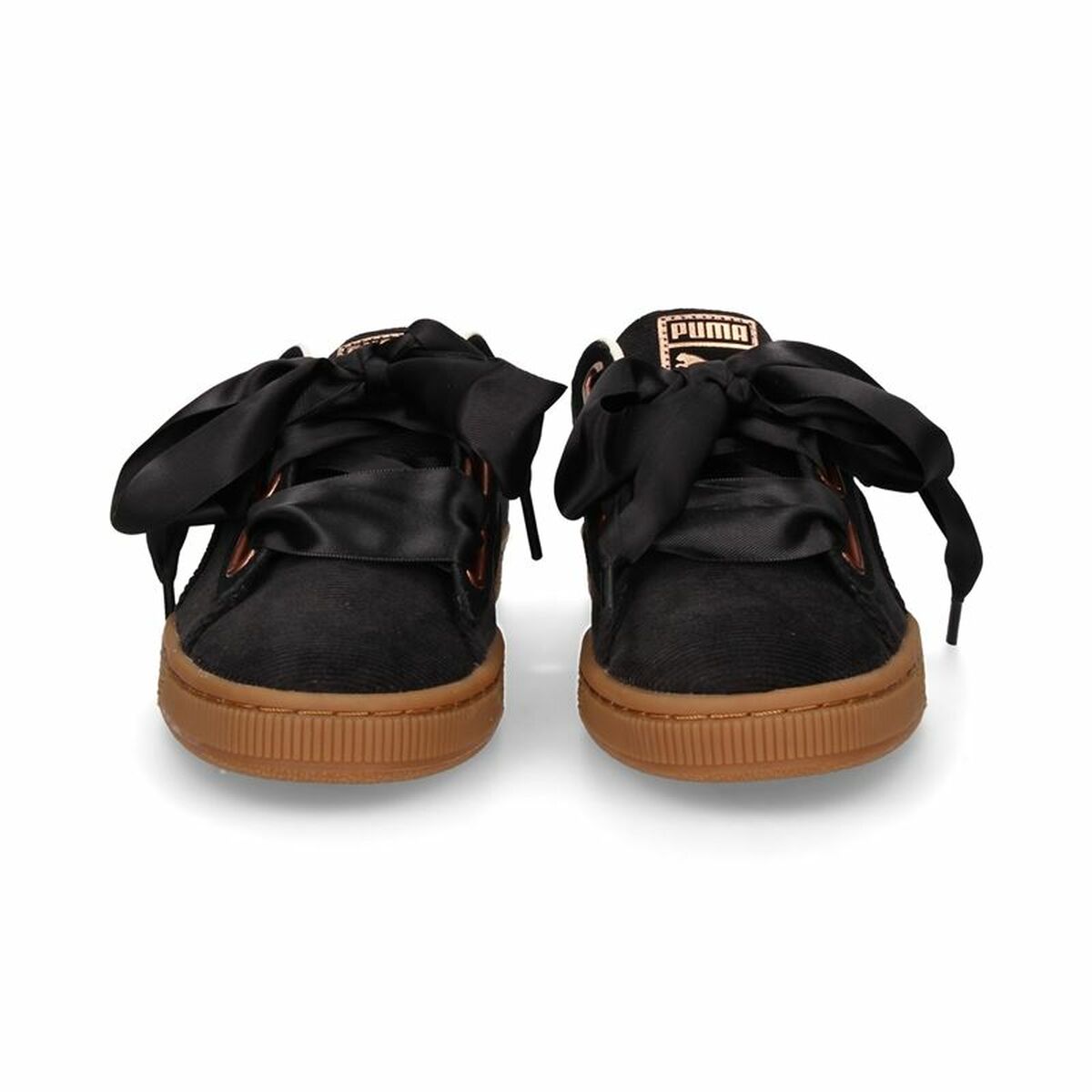 Sportschoenen voor Dames Puma Basket Heart Corduroy Zwart