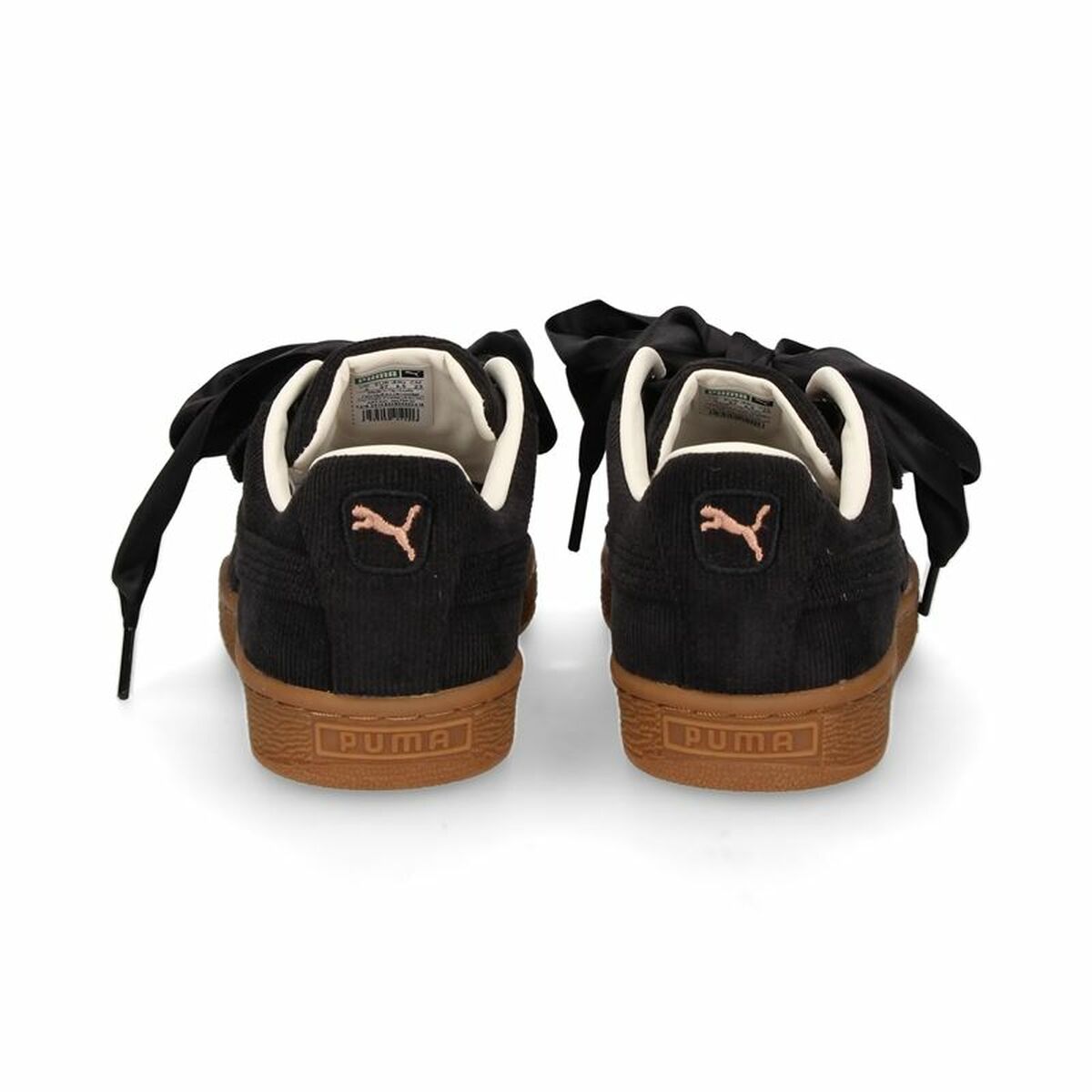 Sportschoenen voor Dames Puma Basket Heart Corduroy Zwart
