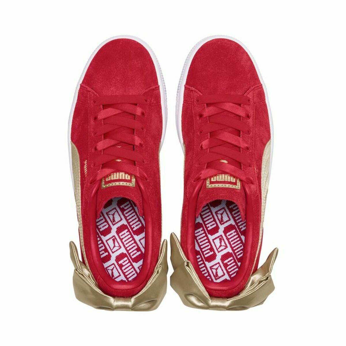 Dames casual sneakers Puma Sportswear Suede Bow Varsity Rood