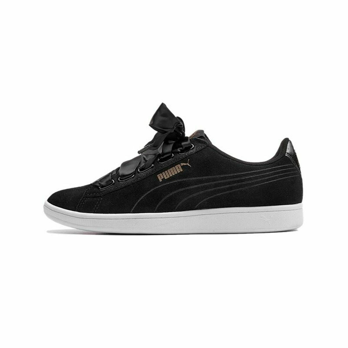 Sportschoenen voor Dames Puma Vikky Ribbon SD Zwart