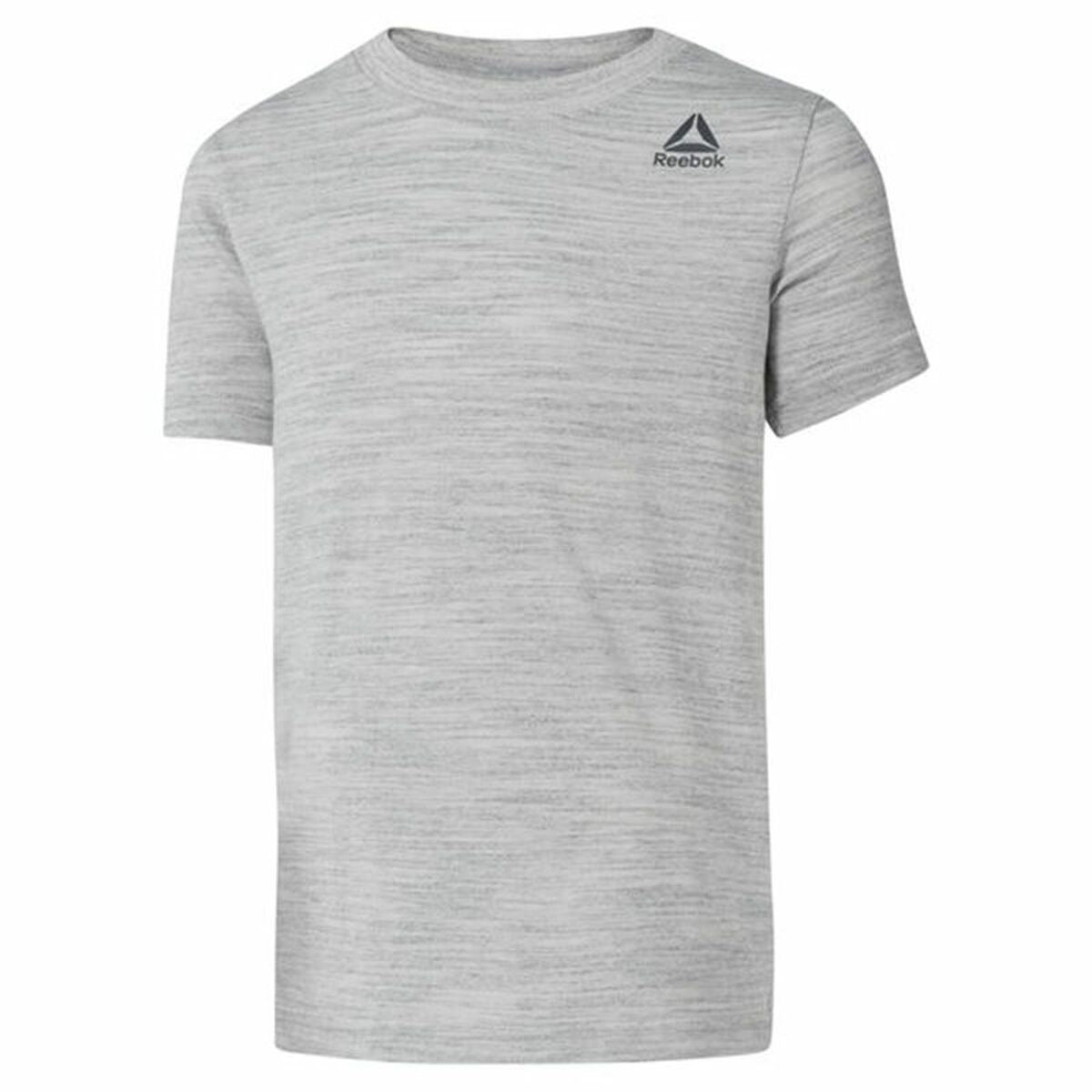 T-Shirt met Korte Mouwen voor kinderen Reebok Essentials Marble Melange Lichtgrijs