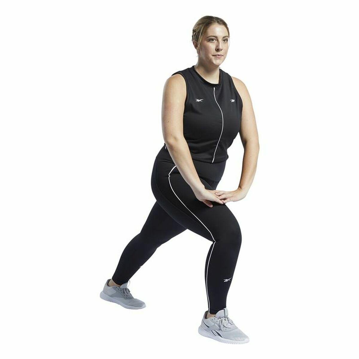 Sportleggings Reebok Studio Lux Perform Zwart