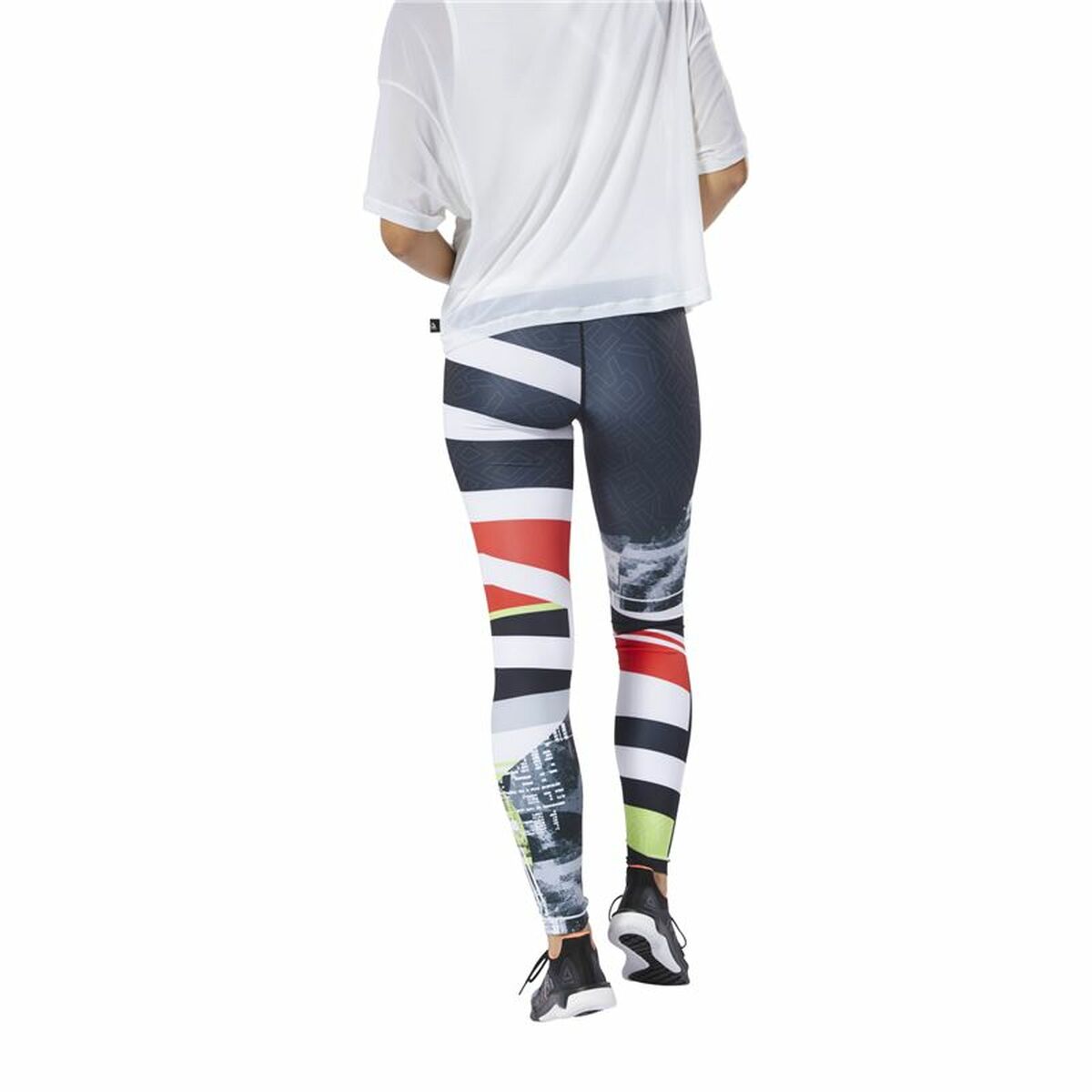 Sportleggings voor Dames Reebok Wor Engineered Zwart