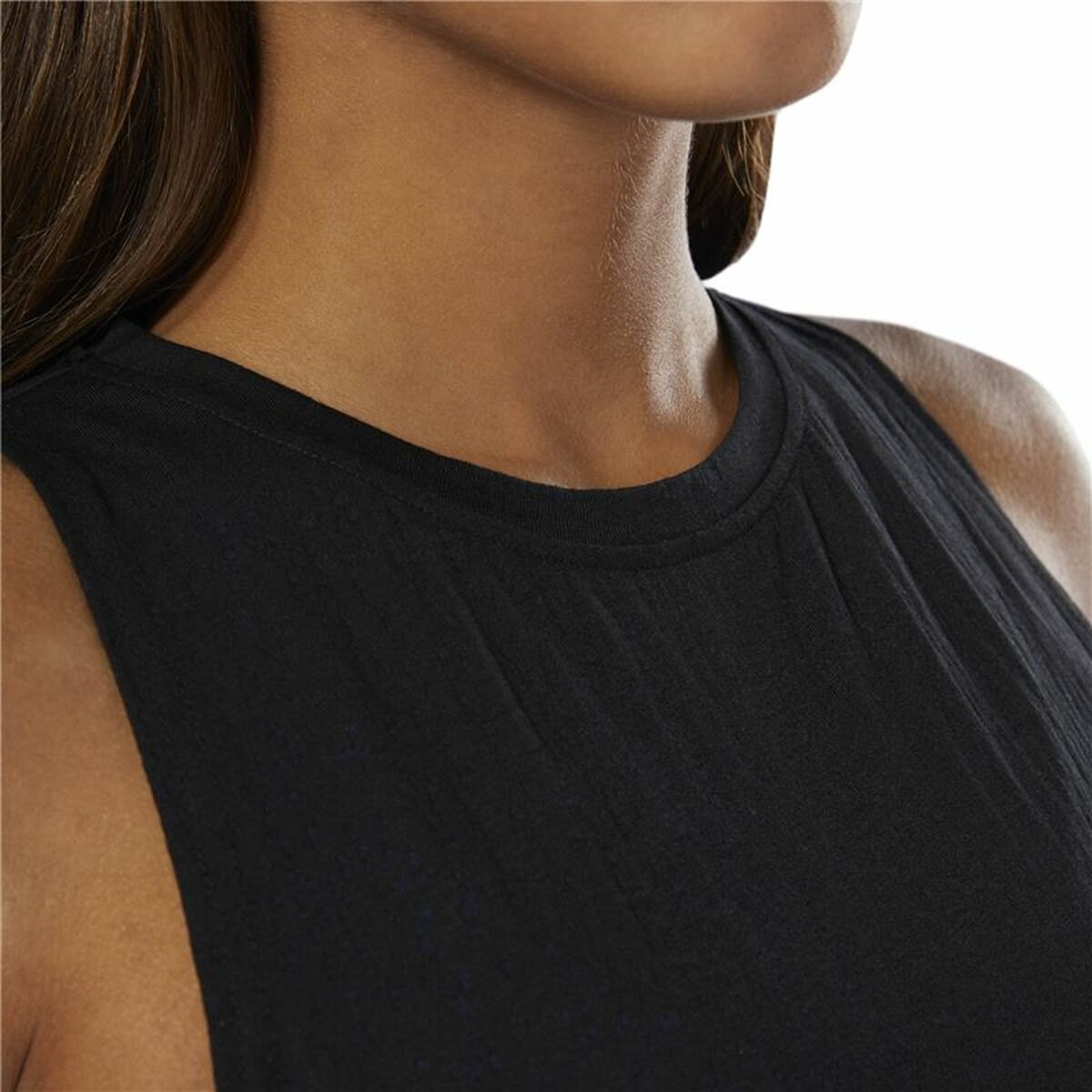 Dames Mouwloos T-shirt Reebok Burnout Zwart