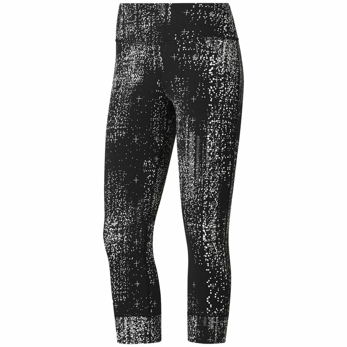 Sportleggings voor Dames Reebok Lux 3/4 Zwart