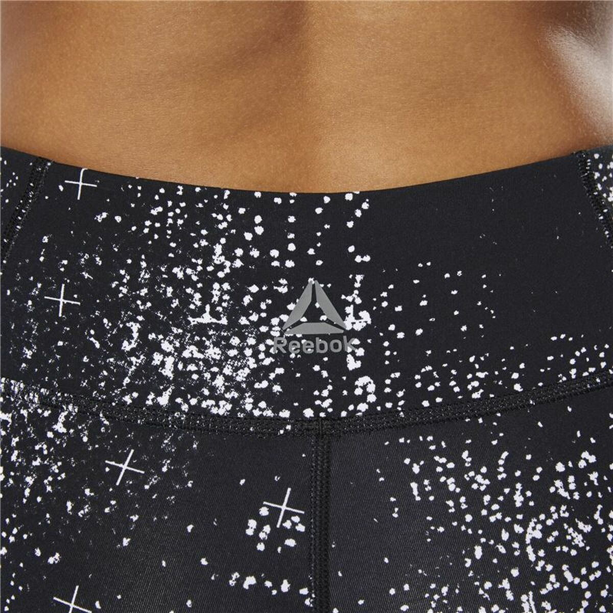 Sportleggings voor Dames Reebok Lux 3/4 Zwart