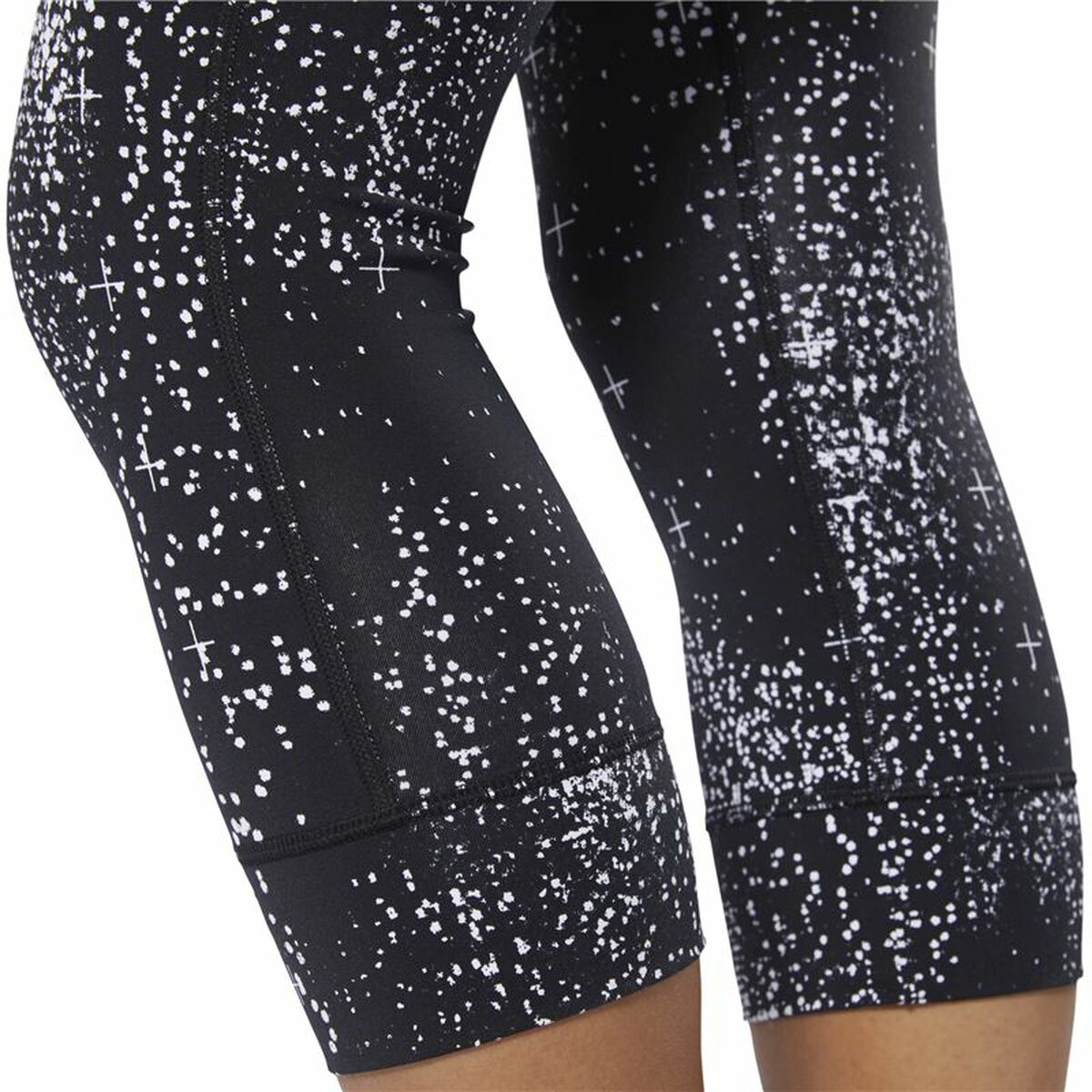 Sportleggings voor Dames Reebok Lux 3/4 Zwart