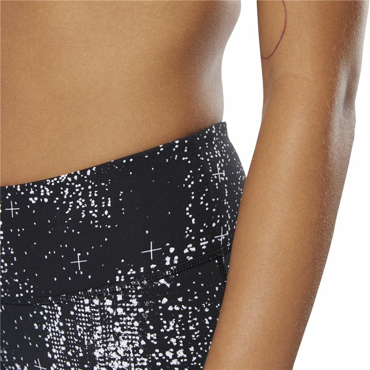 Sportleggings voor Dames Reebok Lux 3/4 Zwart
