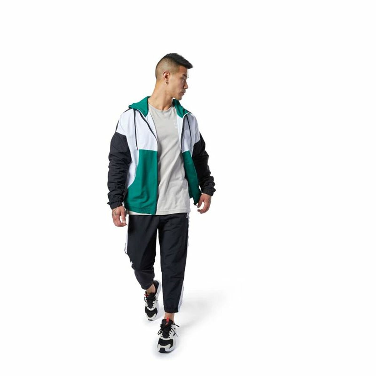 Heren Sportjas Reebok Meet You There Woven Groen