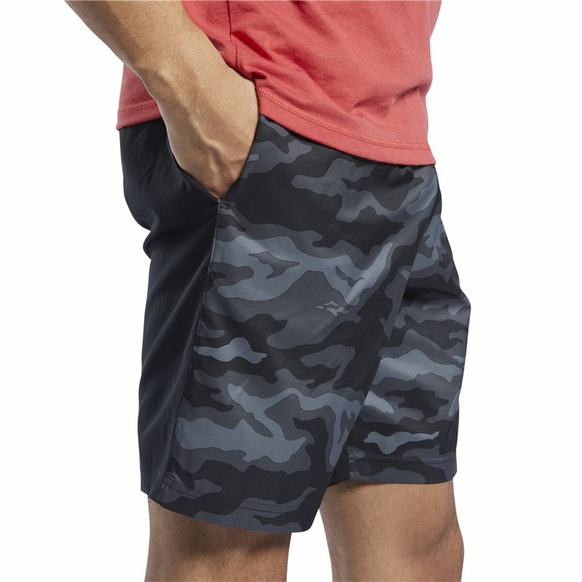 Sportbroekje voor heren Reebok Workout Ready Graphic Zwart