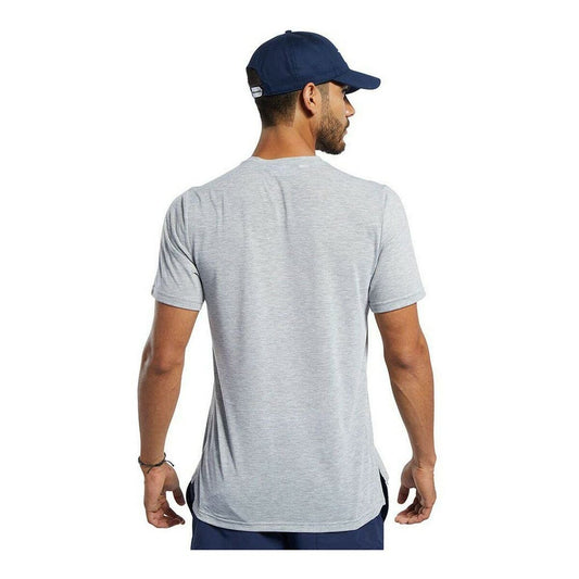 Heren-T-Shirt met Korte Mouwen Reebok Workout Ready Supremium Grijs