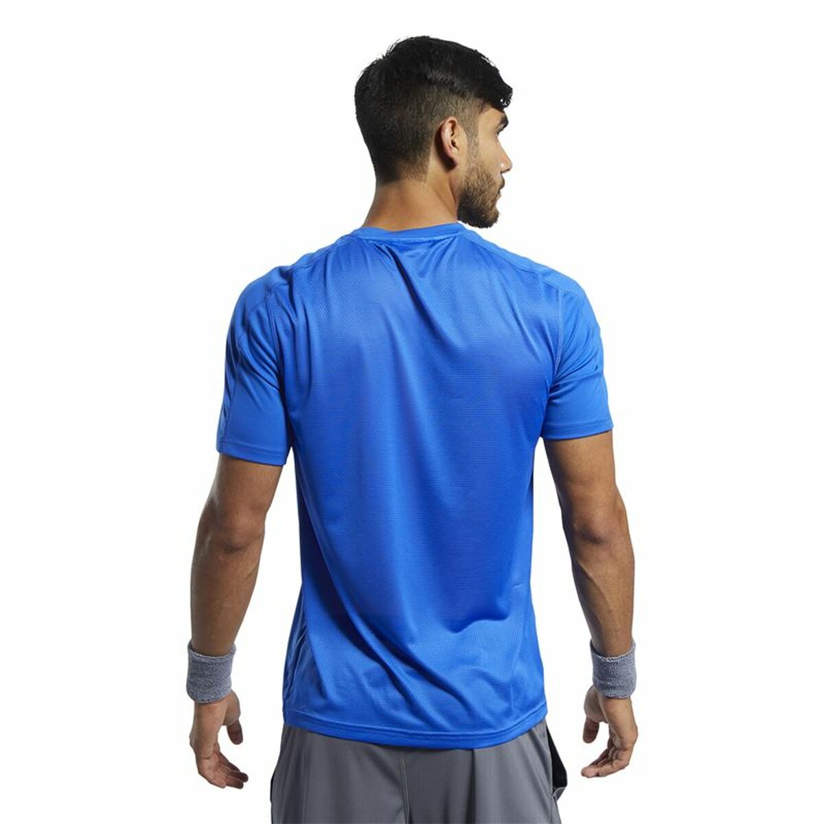 Heren-T-Shirt met Korte Mouwen Reebok Workout Ready Tech Blauw