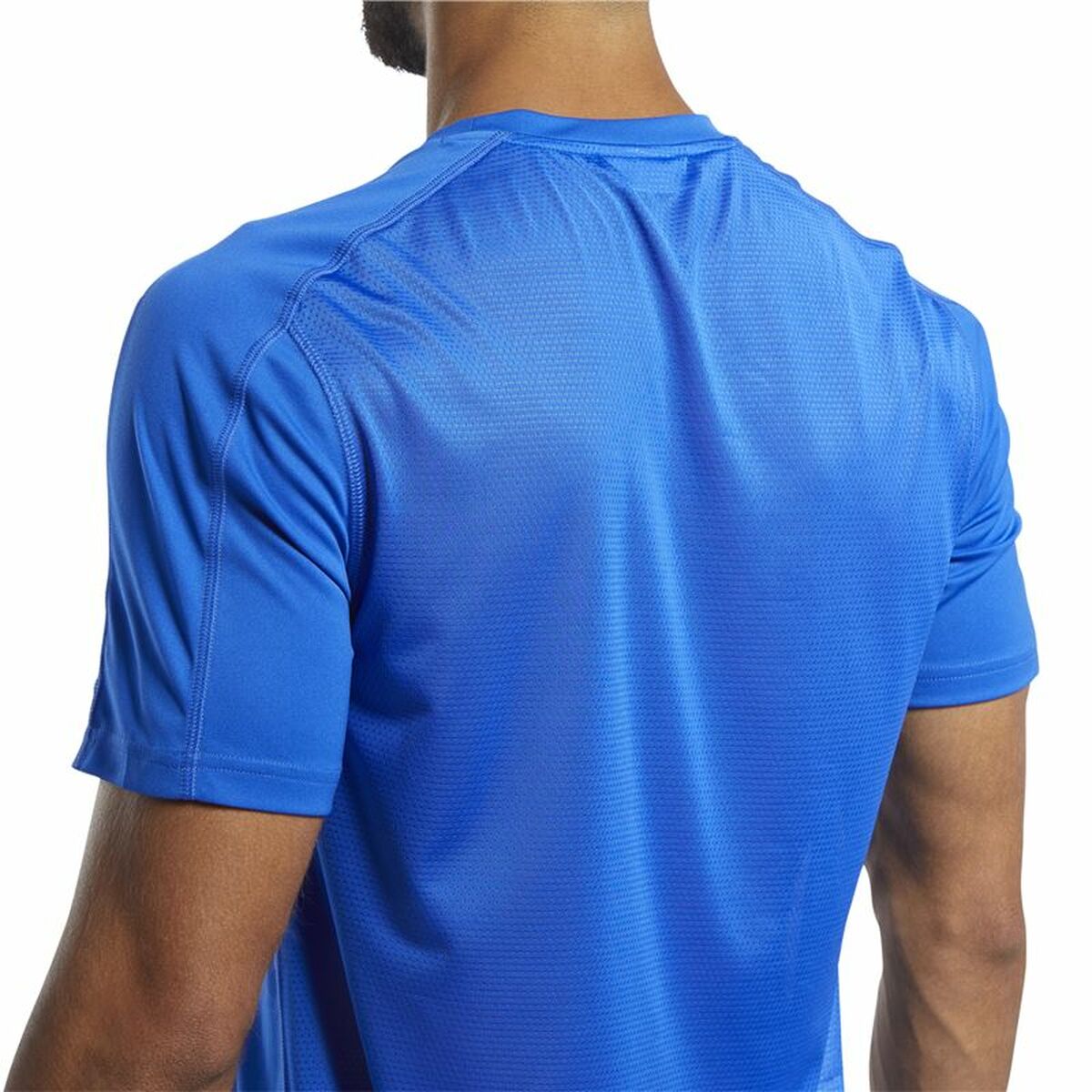 Heren-T-Shirt met Korte Mouwen Reebok Workout Ready Tech Blauw