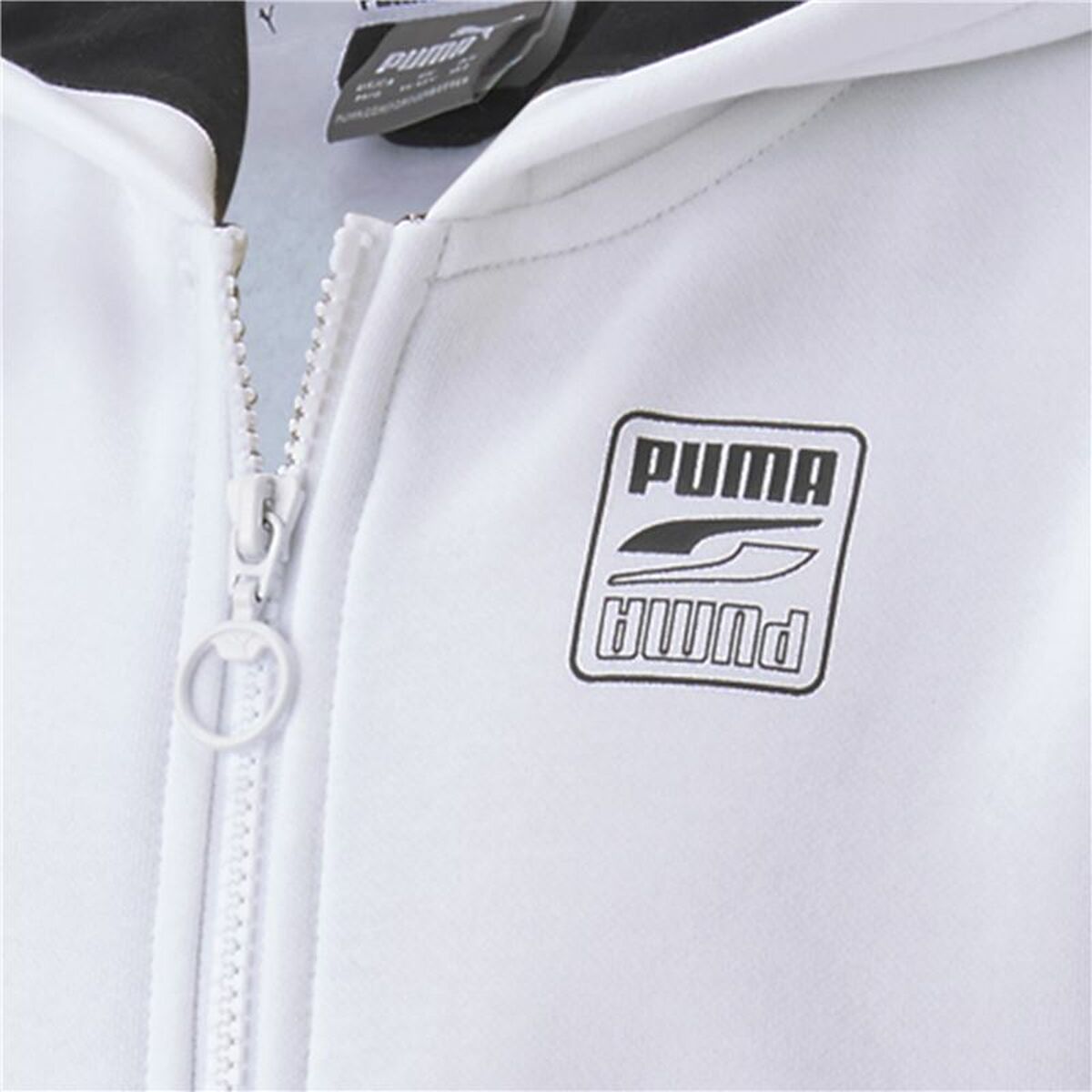Sportjack voor kinderen Rebel Puma Block Full-Zip Hoodie Wit