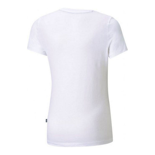 T-Shirt met Korte Mouwen voor kinderen Puma ESS Logo Tee Wit