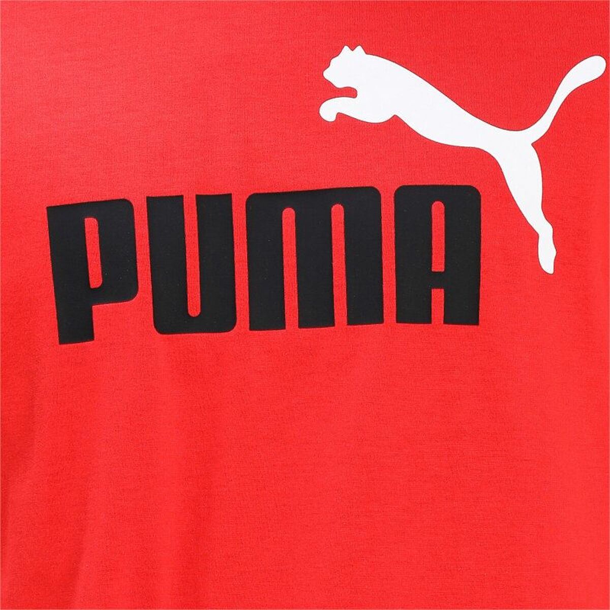 Heren-T-Shirt met Korte Mouwen Puma Essentials+ Rood