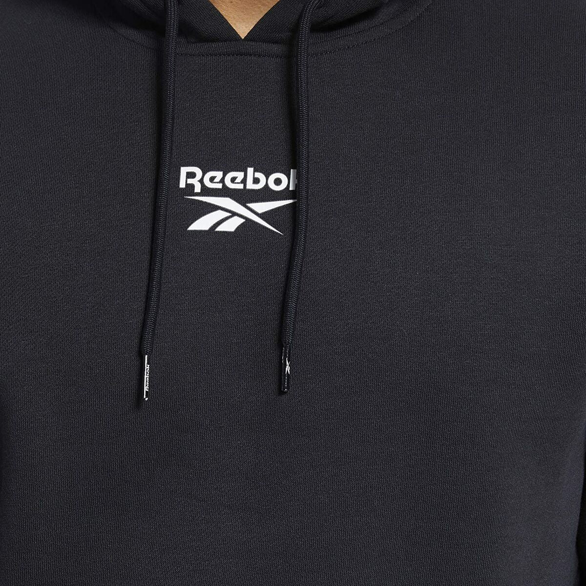 Herenhoodie Reebok Essentials Tape Zwart
