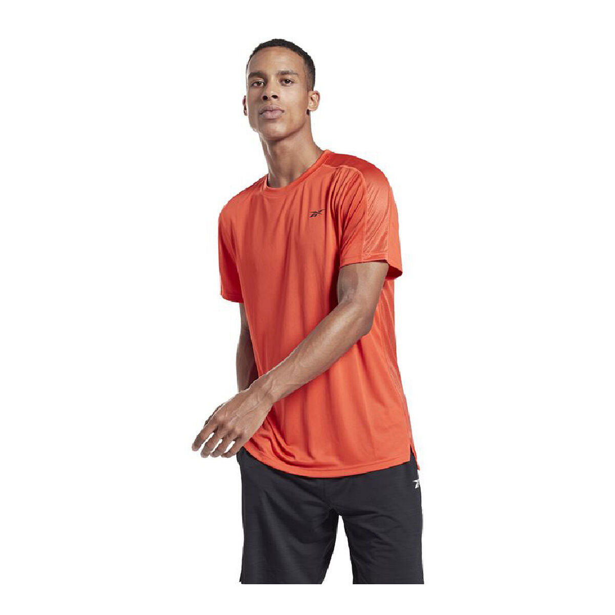 Heren-T-Shirt met Korte Mouwen Reebok Workout Ready Tech Oranje