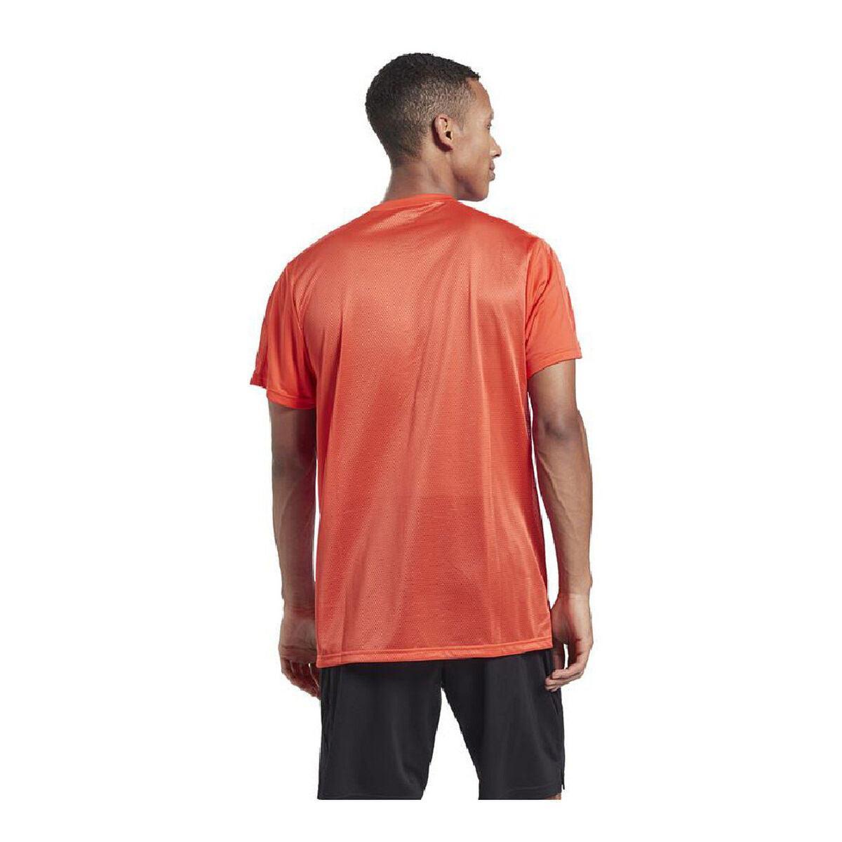 Heren-T-Shirt met Korte Mouwen Reebok Workout Ready Tech Oranje