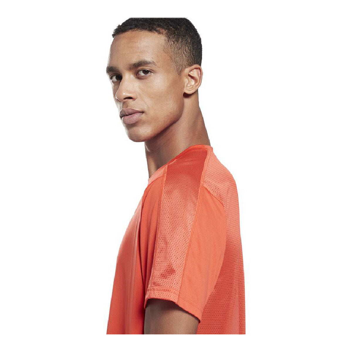Heren-T-Shirt met Korte Mouwen Reebok Workout Ready Tech Oranje