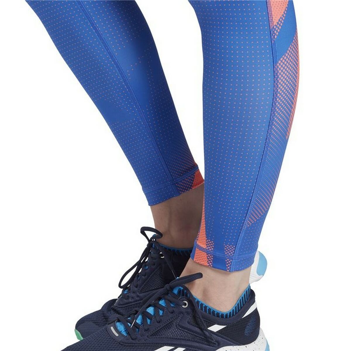 Sportleggings voor Dames Reebok MYT Printed Blauw
