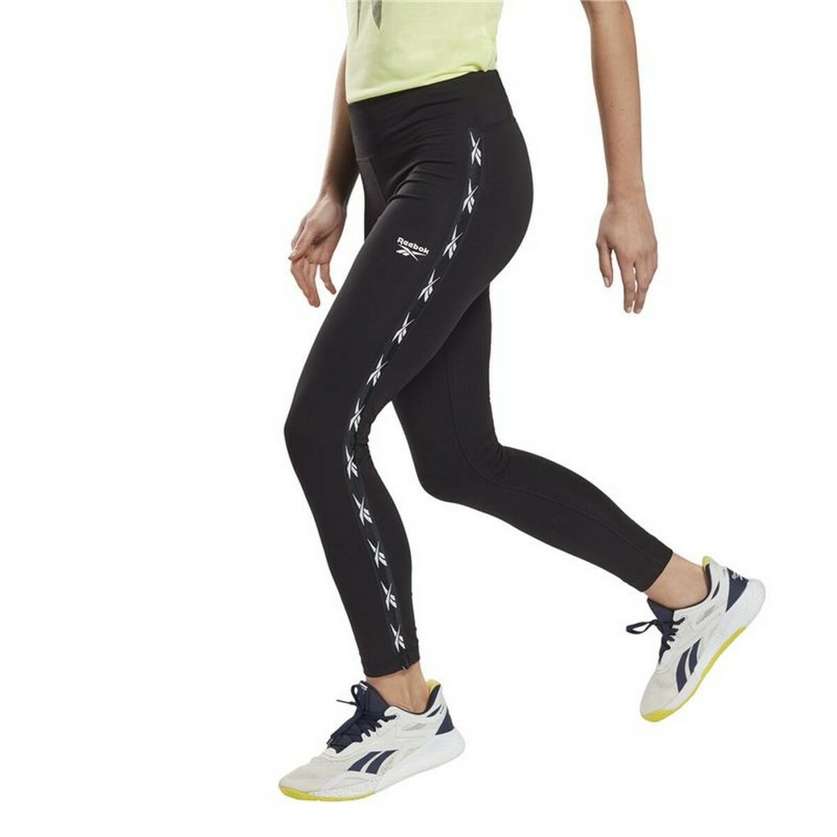 Sportleggings voor Dames Reebok Vector Tape Zwart
