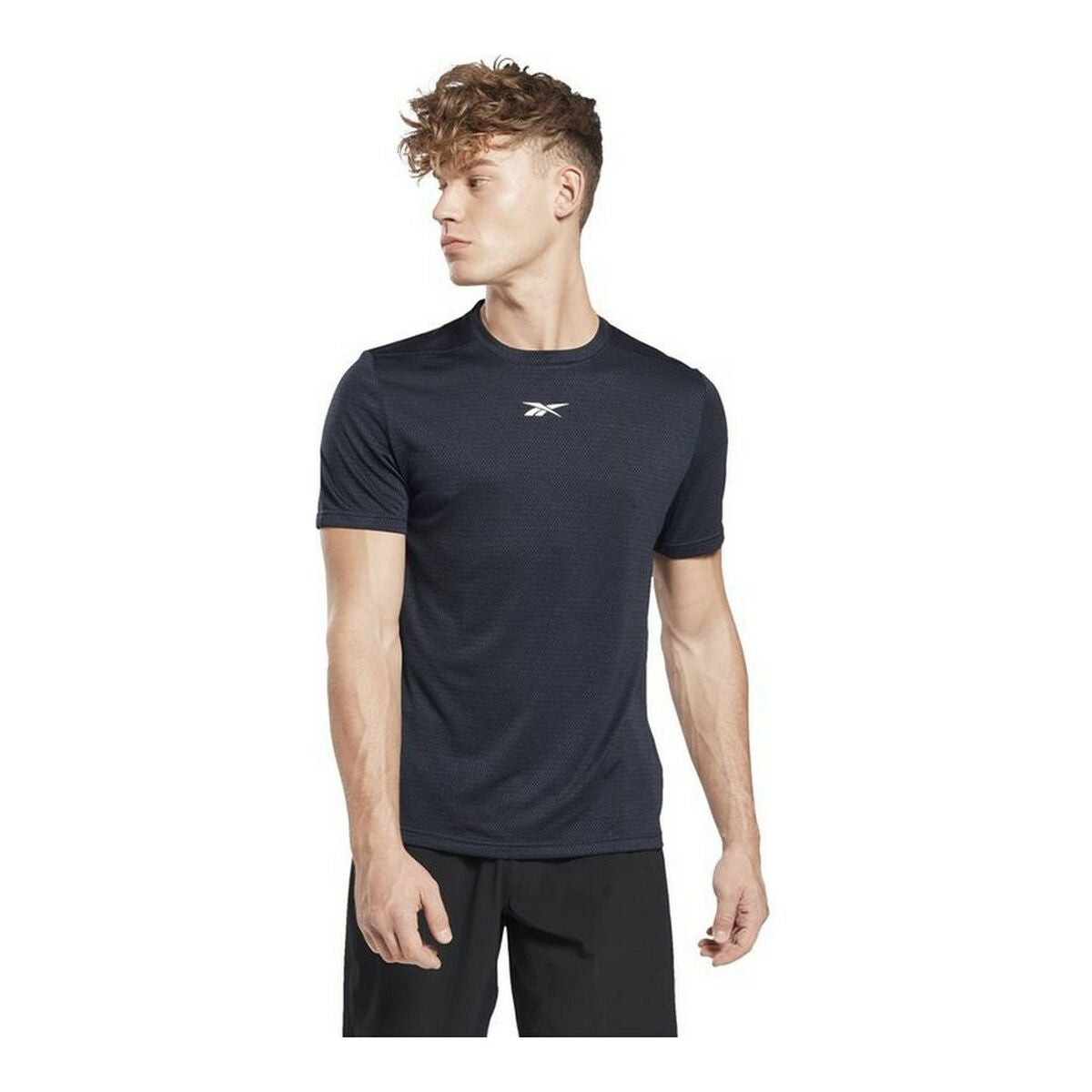 Sport T-shirt Korte Mouwen Reebok Workout Ready Donkerblauw