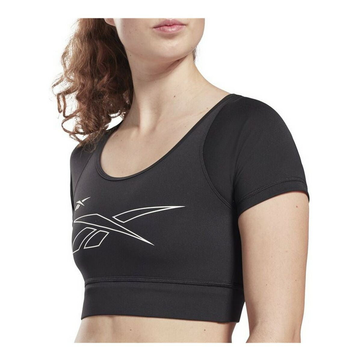 Dames-T-Shirt met Korte Mouwen Reebok Training MYT Zwart