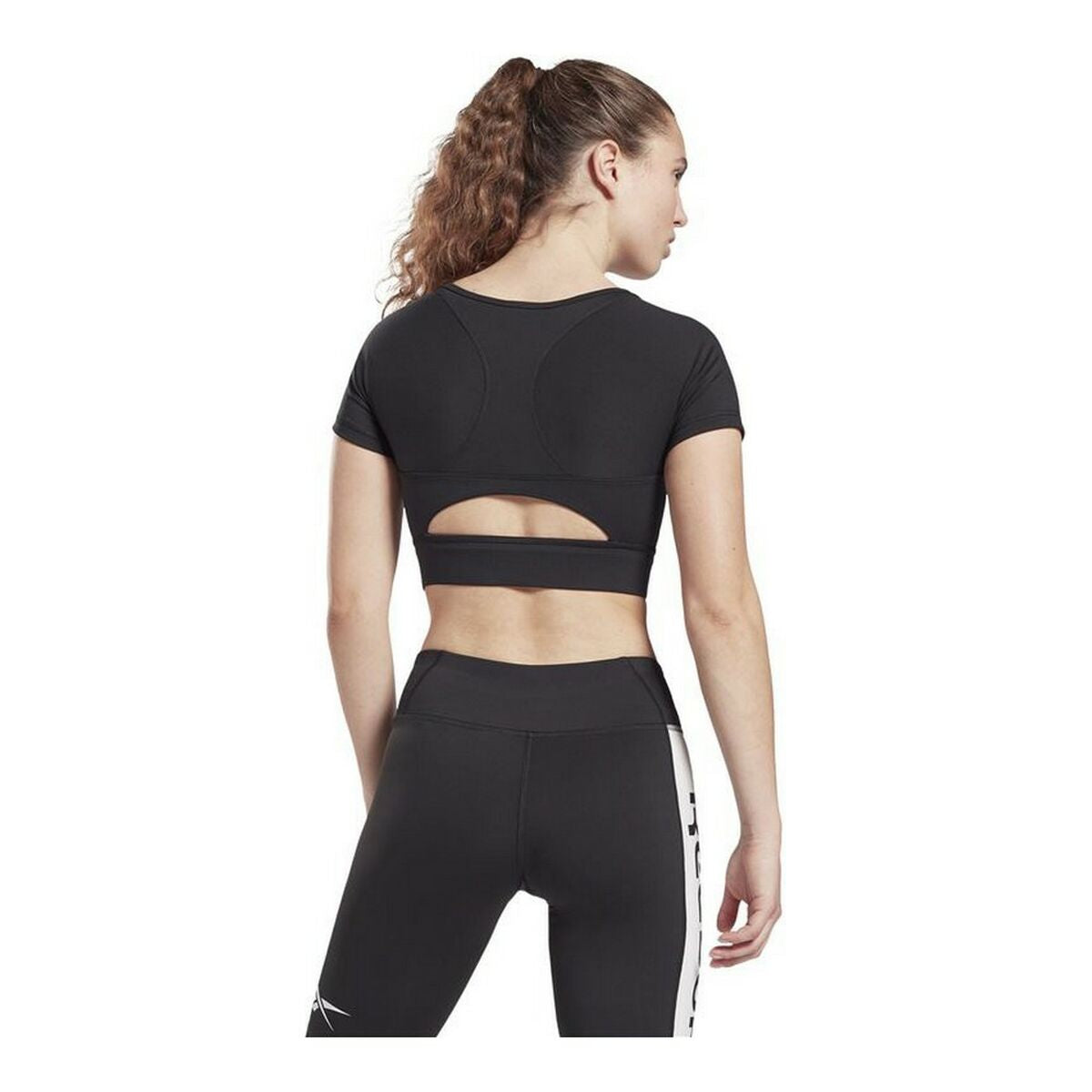 Dames-T-Shirt met Korte Mouwen Reebok Training MYT Zwart