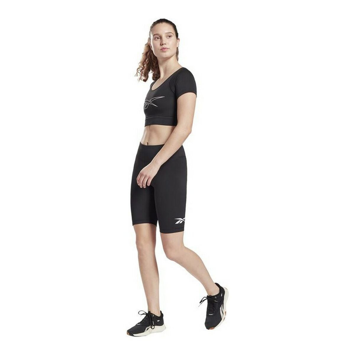 Dames-T-Shirt met Korte Mouwen Reebok Training MYT Zwart