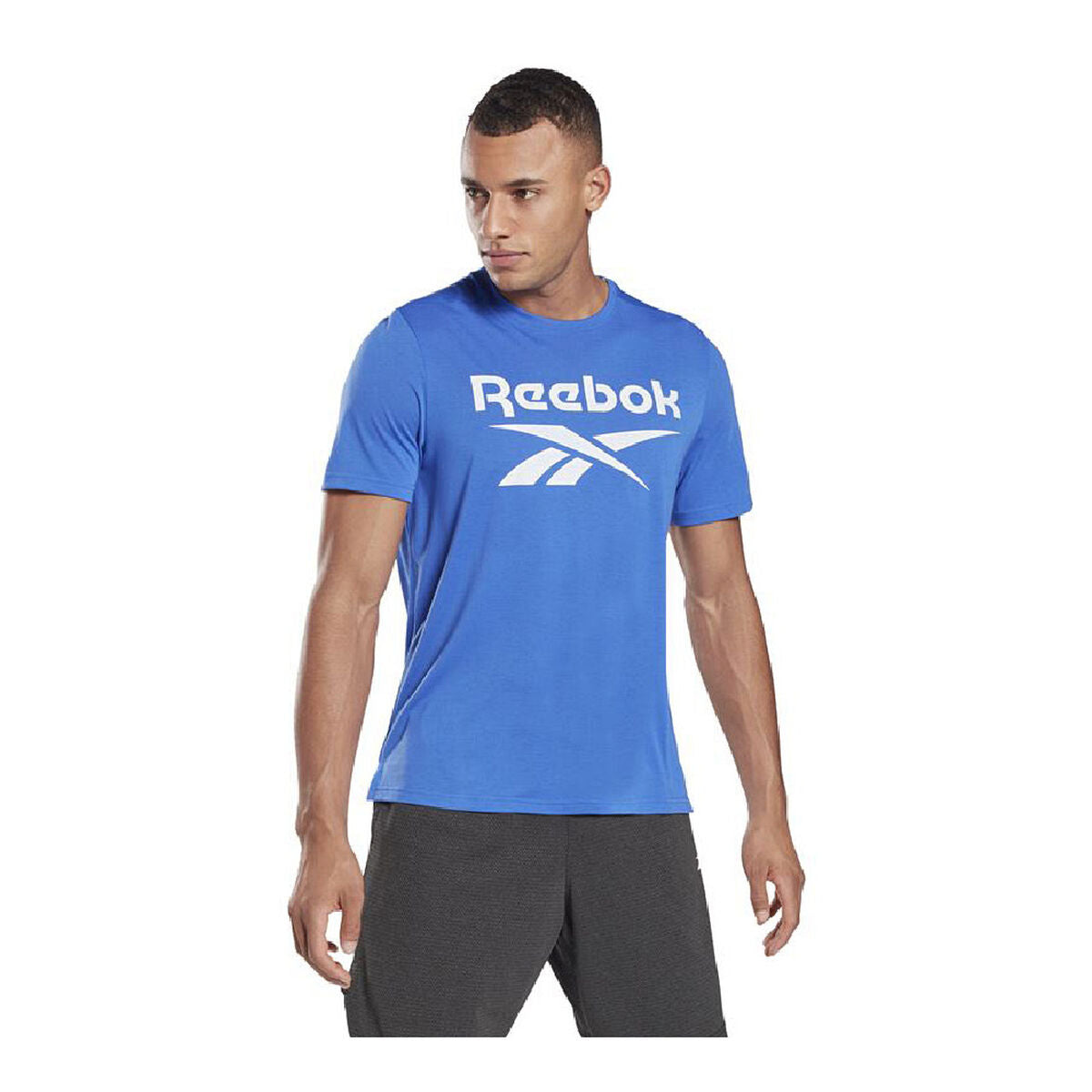 Heren-T-Shirt met Korte Mouwen Reebok Workout Ready Supremium Blauw