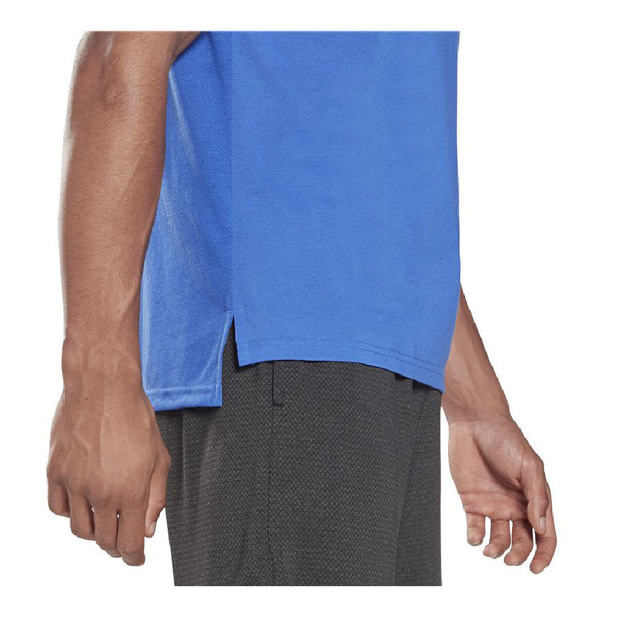 Heren-T-Shirt met Korte Mouwen Reebok Workout Ready Supremium Blauw