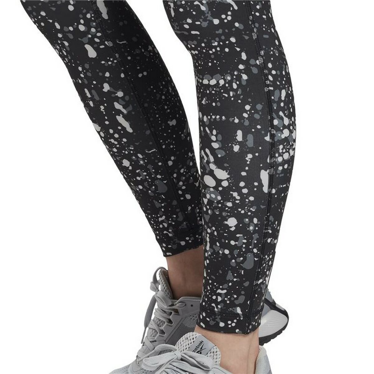 Sportleggings Reebok Workout Ready Printed Zwart