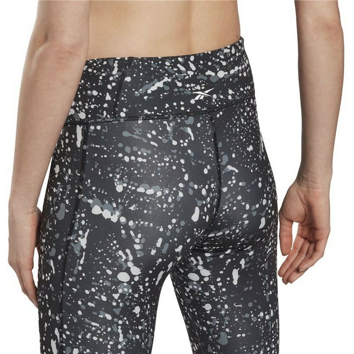 Sportleggings Reebok Workout Ready Printed Zwart