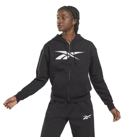 Sportjack voor dames Reebok Training Essentials Vector Full-Zip Zwart