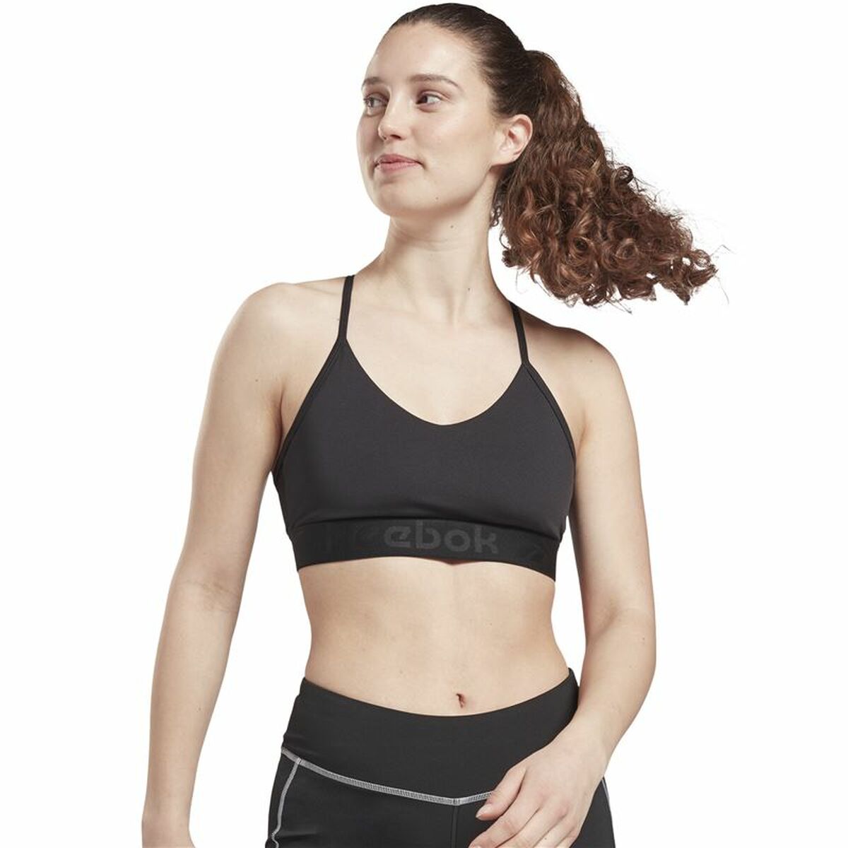 Sportbeha Reebok Strappy Zwart
