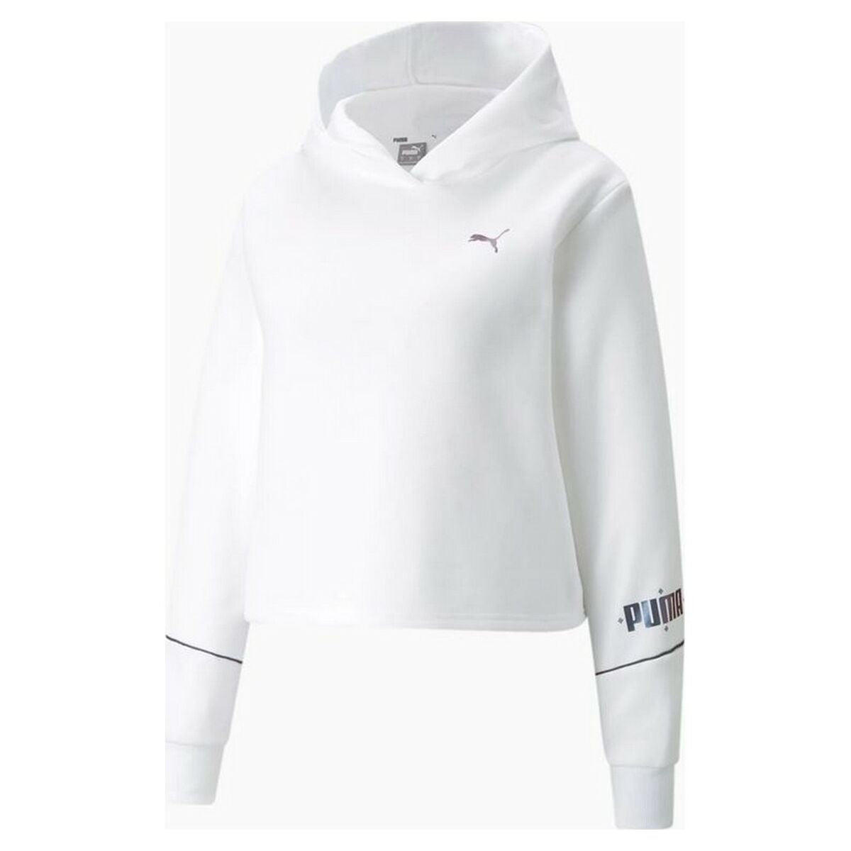 Hoodie Puma Cropped Hoodie Wit