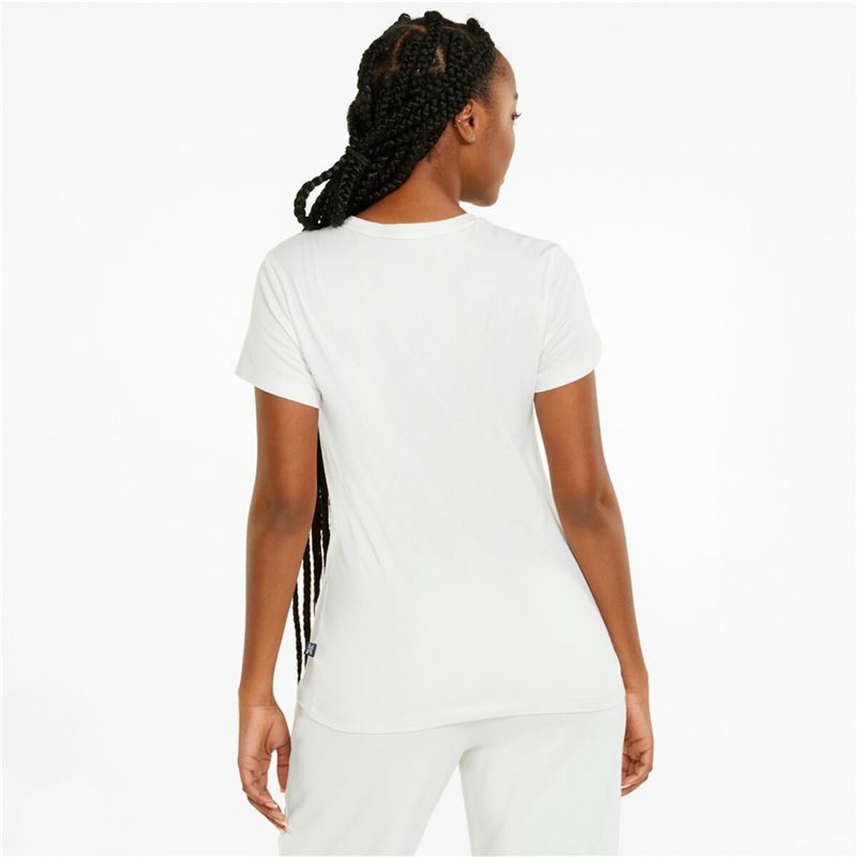 Dames-T-Shirt met Korte Mouwen Puma Wit