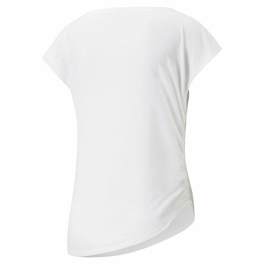 Dames-T-Shirt met Korte Mouwen Puma Studio Foundation Wit