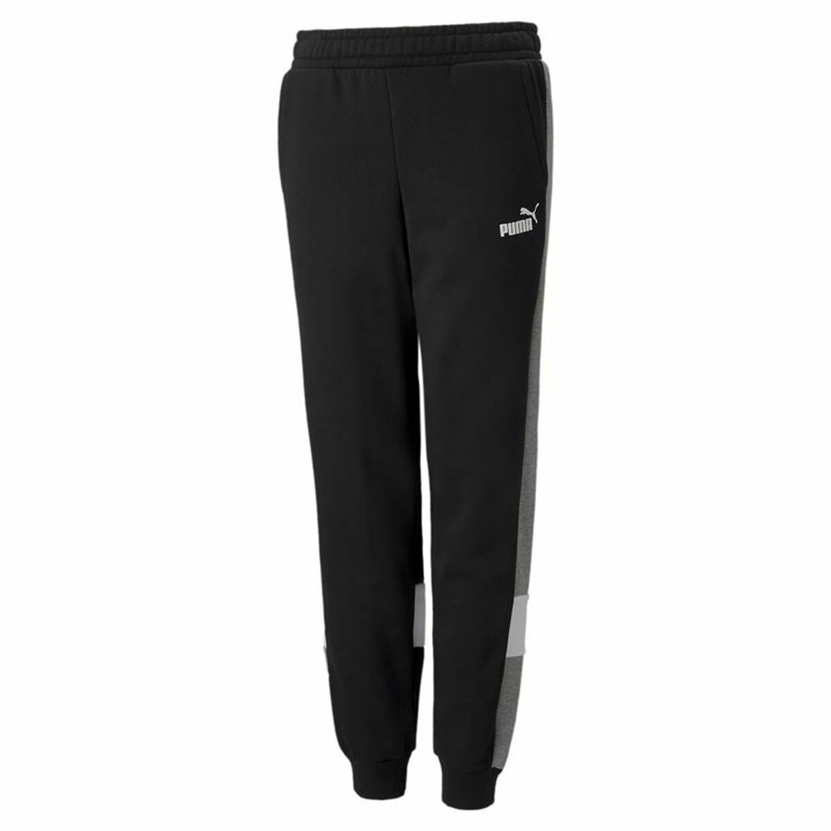 Kindertrainingspak Broek Puma Essentials+ Colorblock Zwart Kinderen