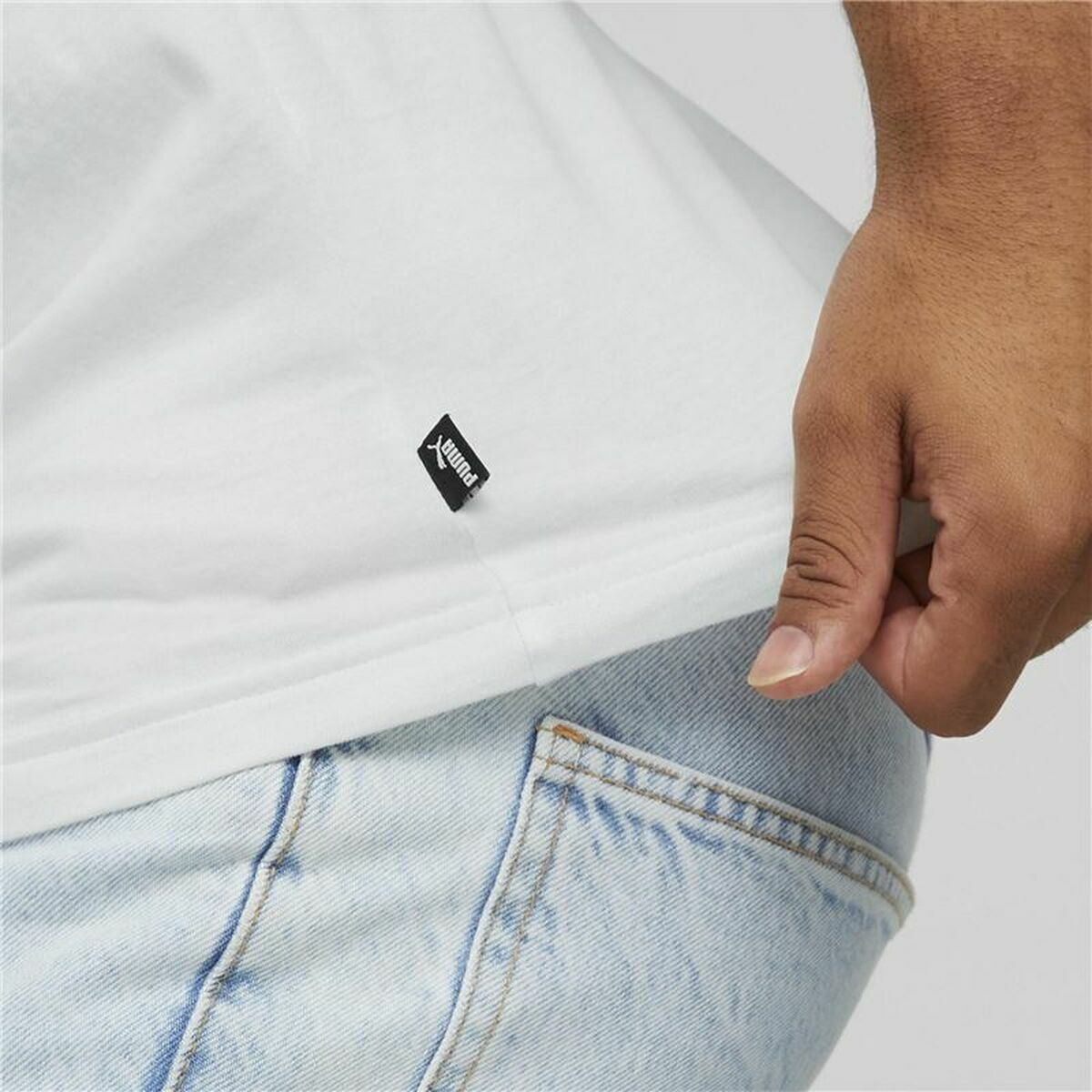 Shirt Puma Essentials Elevated Wit Mannen