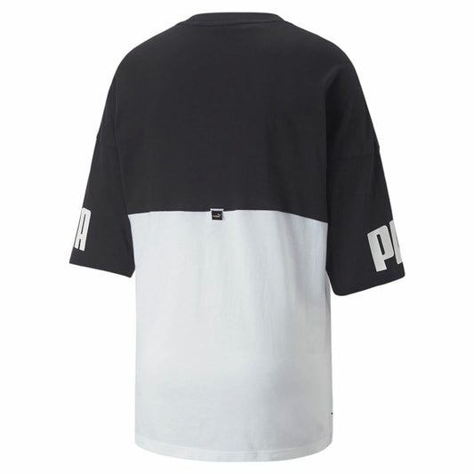 Shirt Puma Power Colorblock Wit Zwart