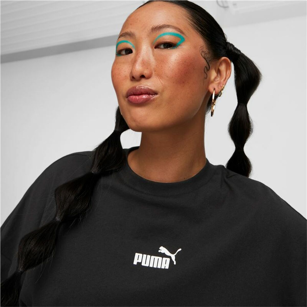 Shirt Puma Power Colorblock Wit Zwart