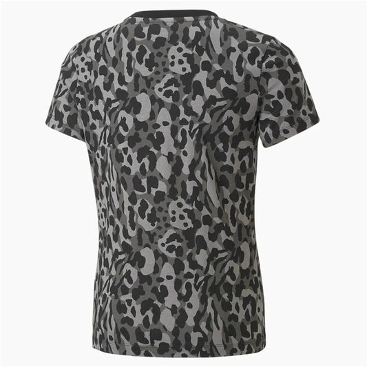 Sport T-shirt Korte Mouwen Puma Alpha AOP Zwart
