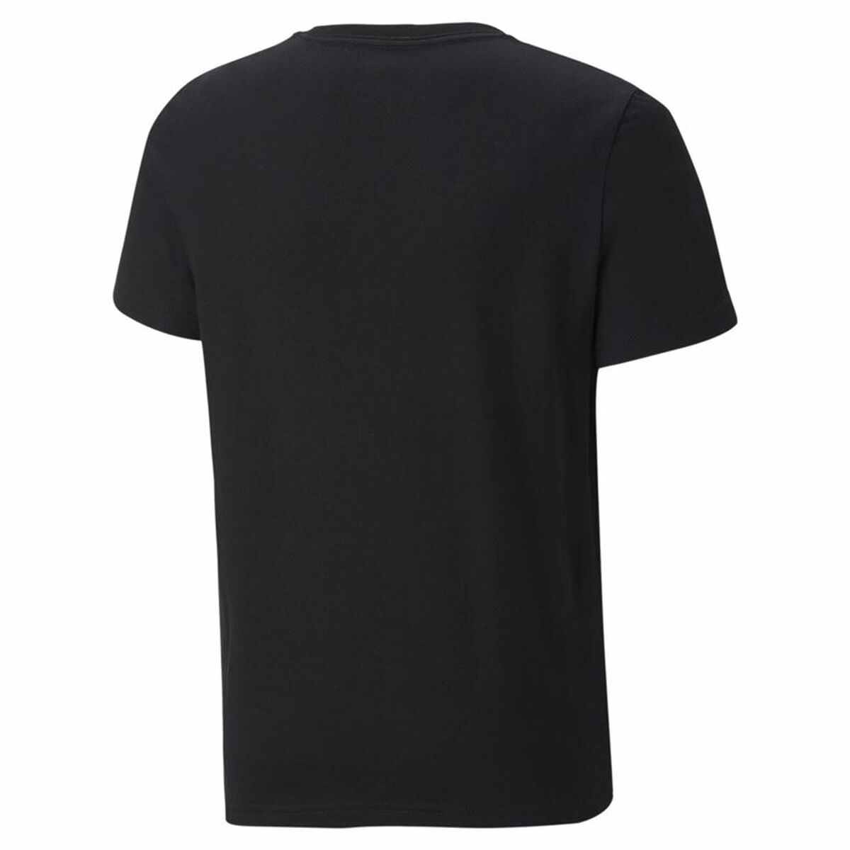Sport T-shirt Korte Mouwen Puma Essentials+ Two-Tone Logo Zwart