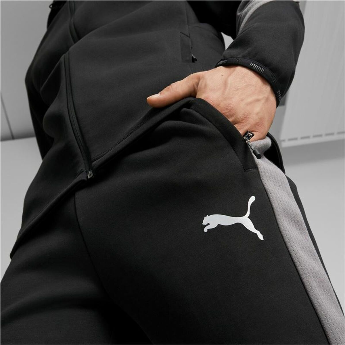 Lange sportbroek Puma Evostripe Zwart