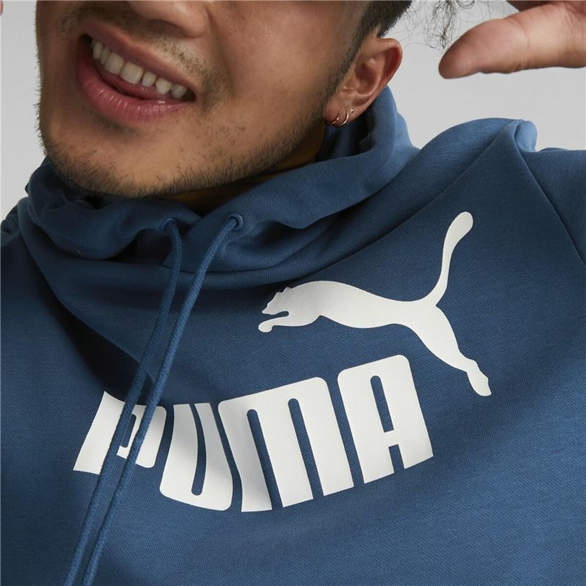 Herenhoodie Puma Big Logo Blauw