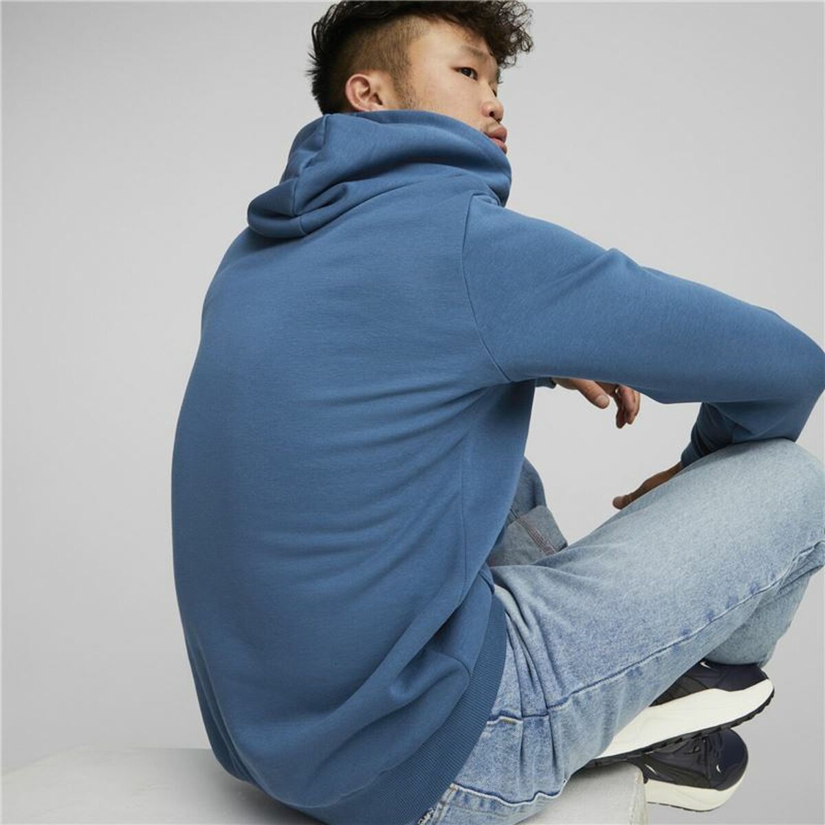 Herenhoodie Puma Big Logo Blauw