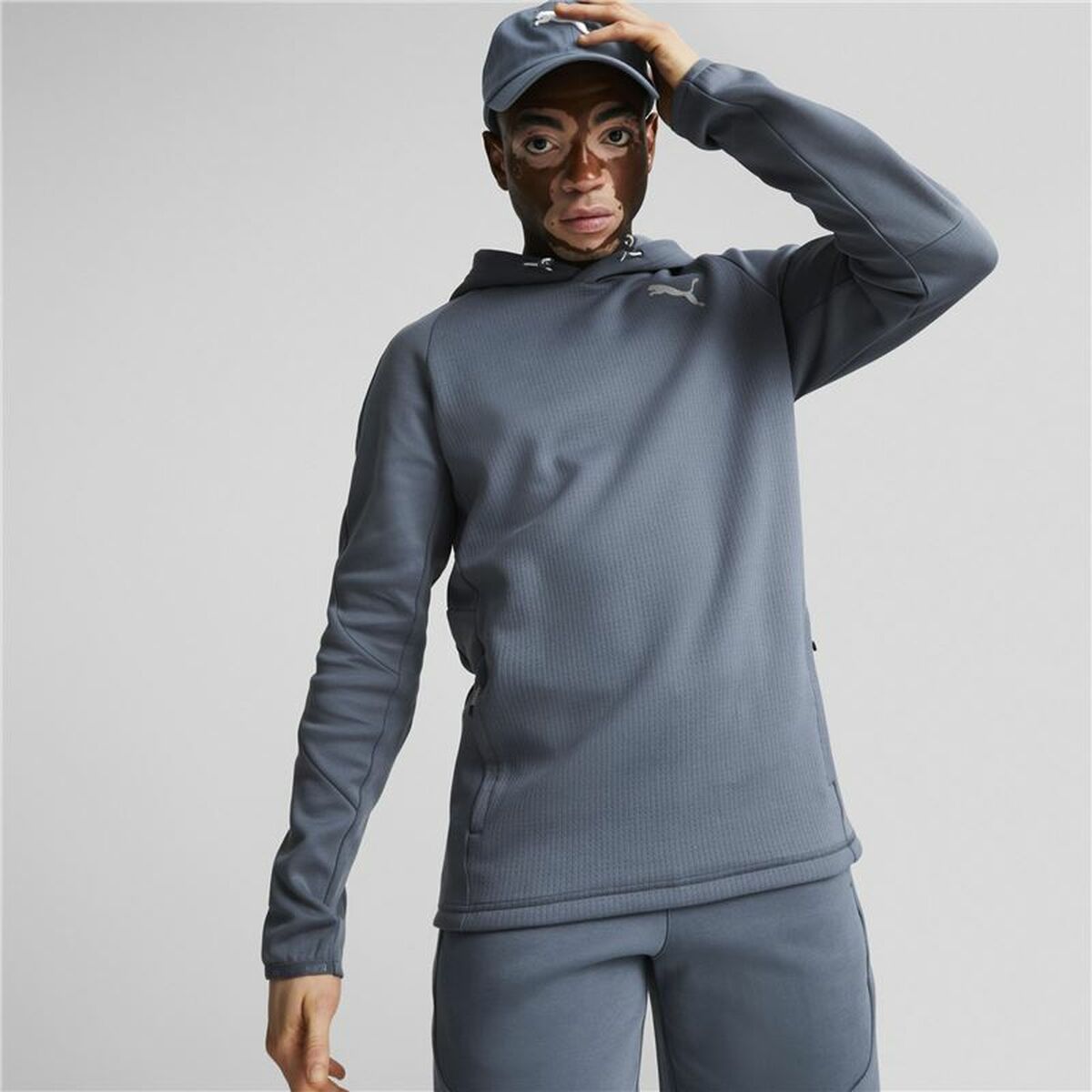 Herenhoodie Puma Evostripe Blauw