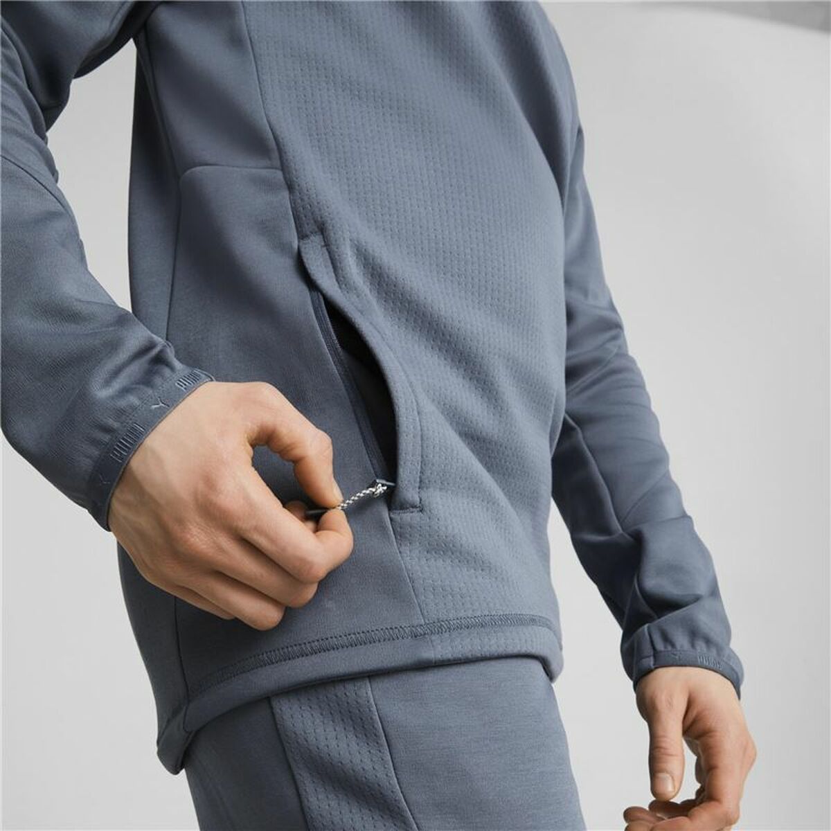 Herenhoodie Puma Evostripe Blauw